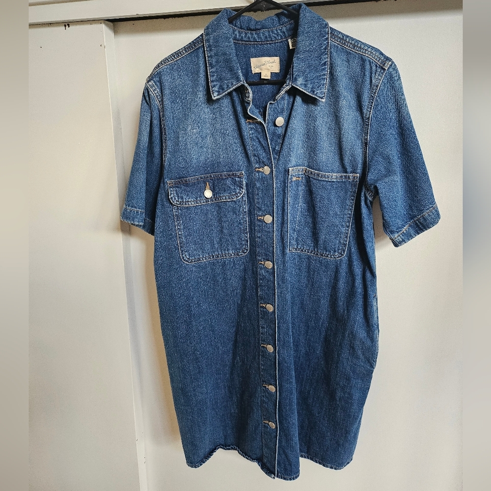 Universal Thread Short Sleeve Denim Mini Dress